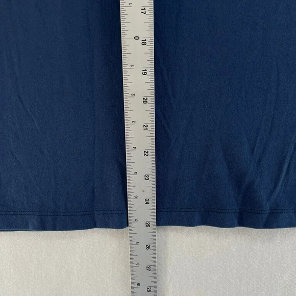 Intimissimi T-Shirt Men's Sz S Blue Plain 3-Button Crew Neck Regular Fit - Picture 5 of 10